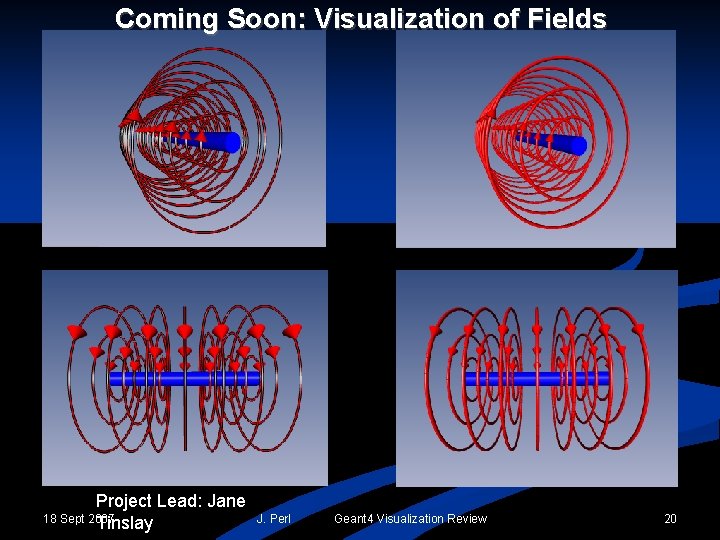 Coming Soon: Visualization of Fields Project Lead: Jane 18 Sept 2007 Tinslay J. Perl