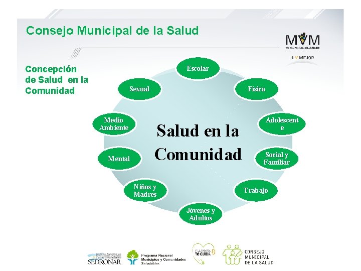 Consejo Municipal de la Salud Concepción de Salud en la Comunidad Escolar Sexual Medio