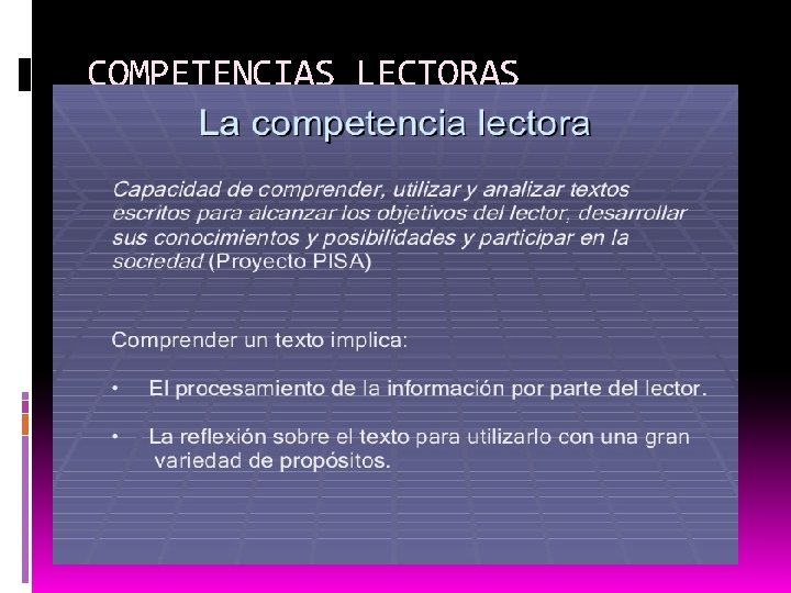 COMPETENCIAS LECTORAS 