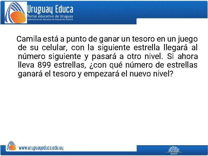 Camila está a punto de ganar un tesoro en un juego de su celular,