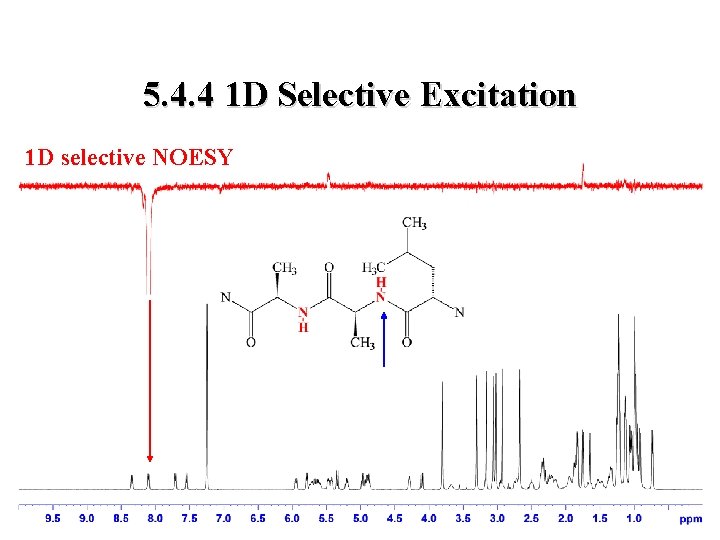 5. 4. 4 1 D Selective Excitation 1 D selective NOESY 