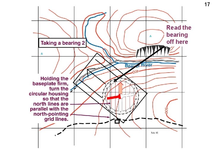 17 Read the bearing off here 