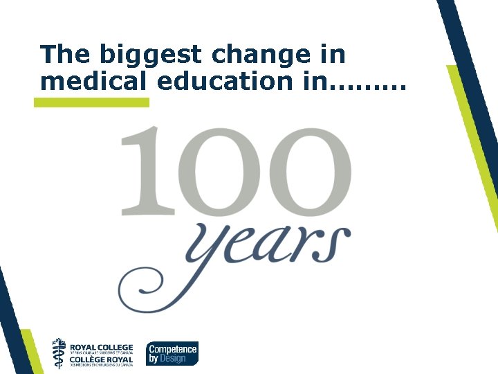 The biggest change in medical education in……… 