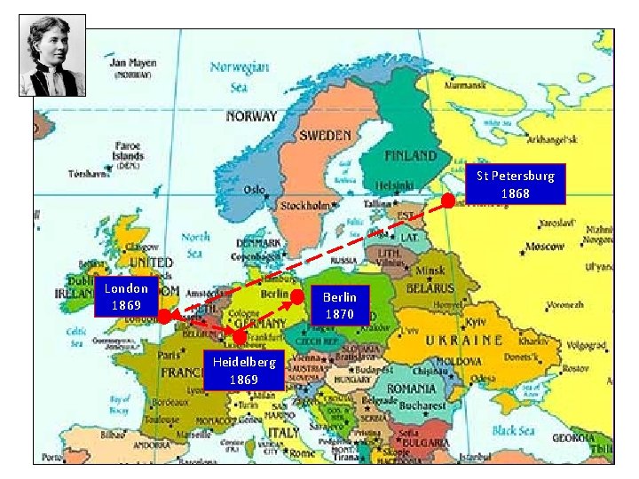 St Petersburg 1868 London 1869 Berlin 1870 Heidelberg 1869 