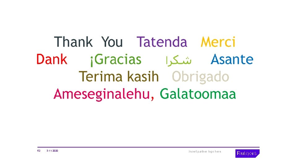  52 3 -11 -2020 Insert partner logo here 