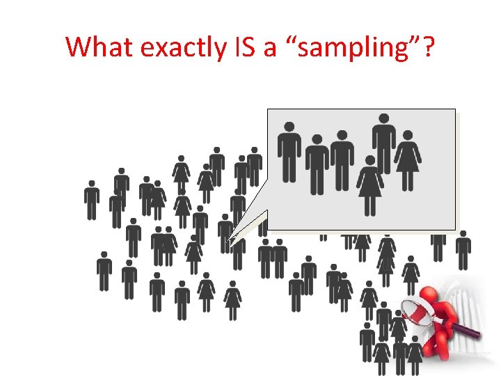What exactly IS a “sampling”? 