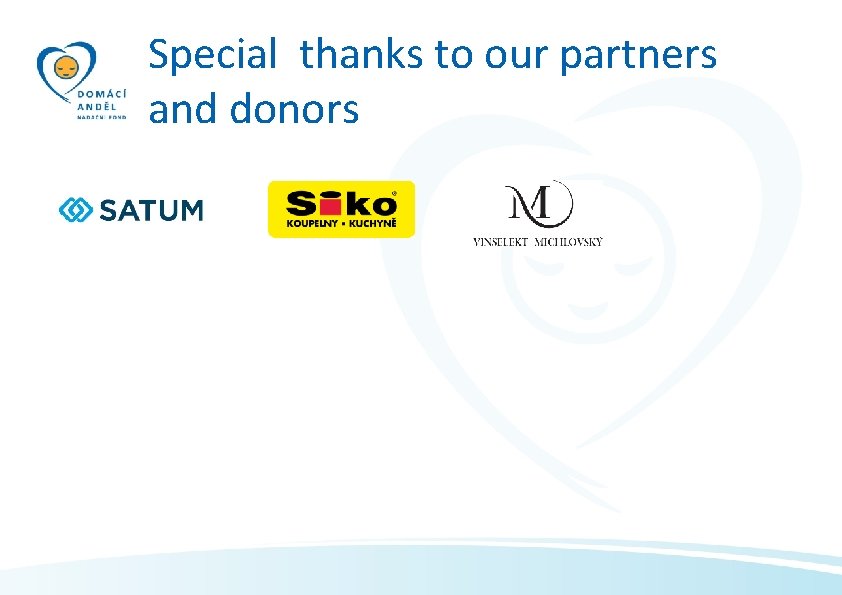 Special thanks to our partners and donors 