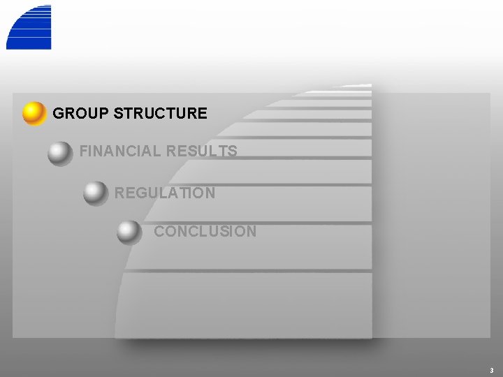 GROUP STRUCTURE FINANCIAL RESULTS REGULATION CONCLUSION 3 