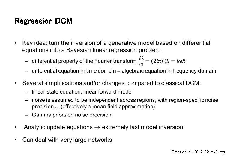 Regression DCM • Frässle et al. 2017, Neuro. Image 