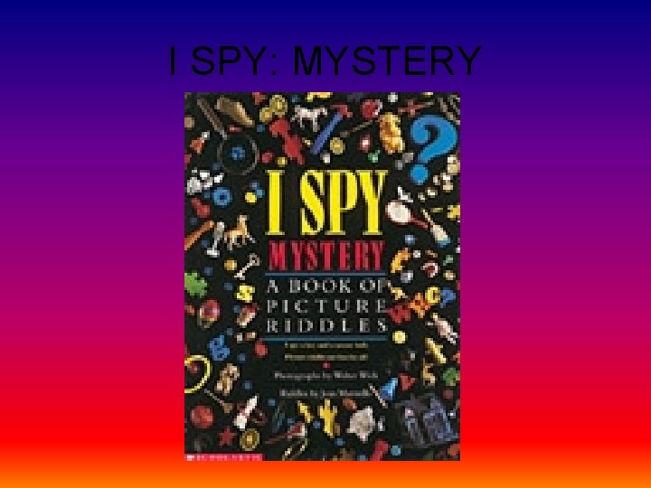 I SPY: MYSTERY 