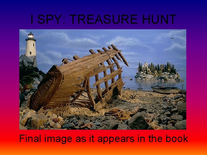 I SPY: TREASURE HUNT Final image as it appears in the book 