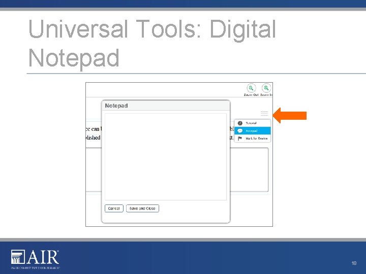Universal Tools: Digital Notepad 18 