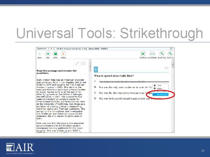 Universal Tools: Strikethrough 21 