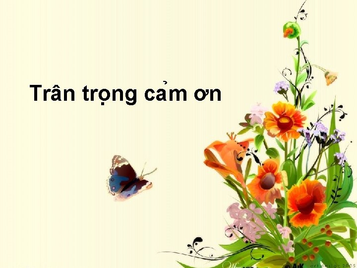 Trân tro ng ca m ơn 