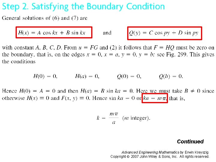 Pages 573 -574 a Continued Advanced Engineering Mathematics by Erwin Kreyszig Copyright 2007 John