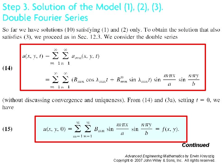 Pages 576 -577 a Continued Advanced Engineering Mathematics by Erwin Kreyszig Copyright 2007 John