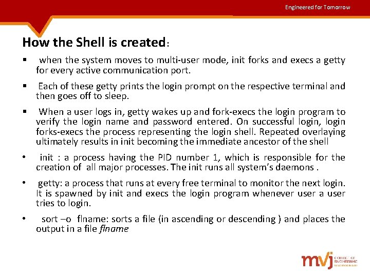 Engineered for Tomorrow How the Shell is created: § when the system moves to Engineered for Tomorrow How the Shell is created: § when the system moves to