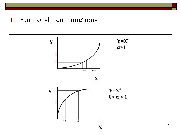 o For non-linear functions 3 