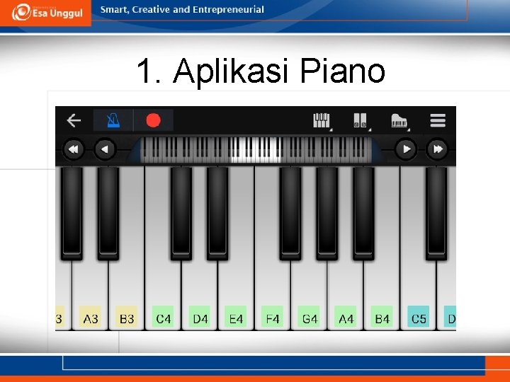 1. Aplikasi Piano 