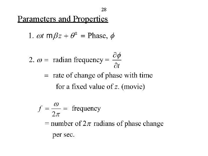 28 Parameters and Properties 