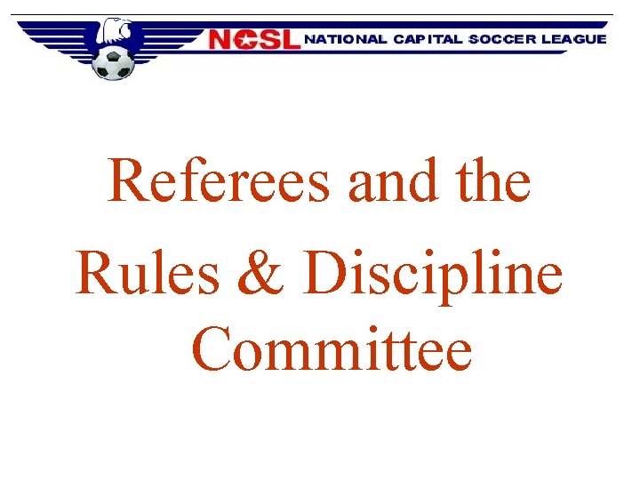 Referees and the Rules & Discipline Committee 