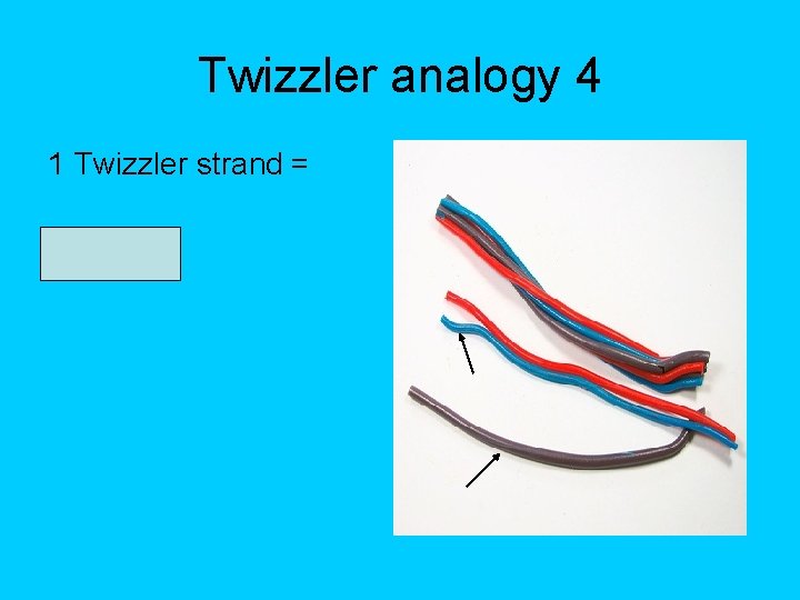 Twizzler analogy 4 1 Twizzler strand = Filament Twizzler analogy 4 1 Twizzler strand = Filament