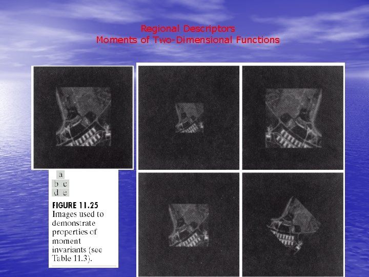 Regional Descriptors Moments of Two-Dimensional Functions 