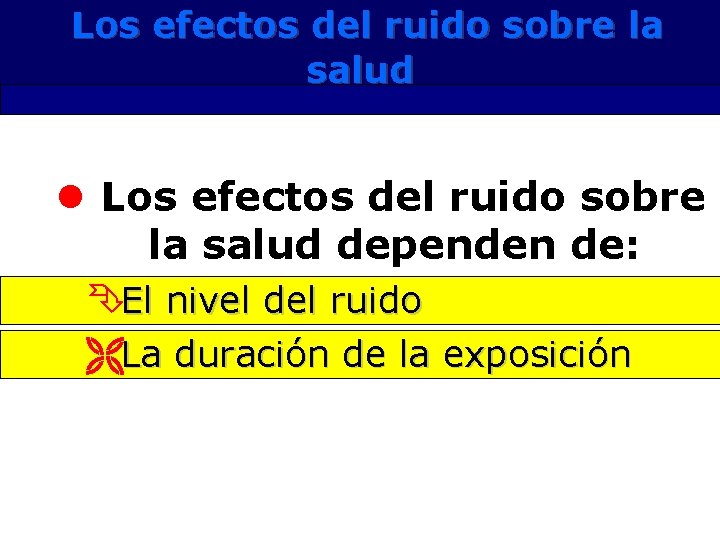 Los efectos del ruido sobre la salud l Los efectos del ruido sobre la