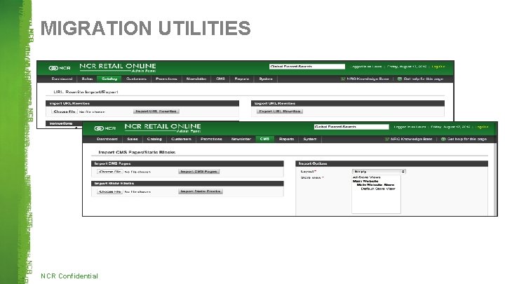 MIGRATION UTILITIES NCR Confidential 