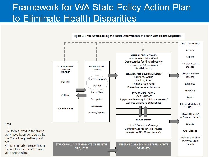 Framework for WA State Policy Action Plan to Eliminate Health Disparities 