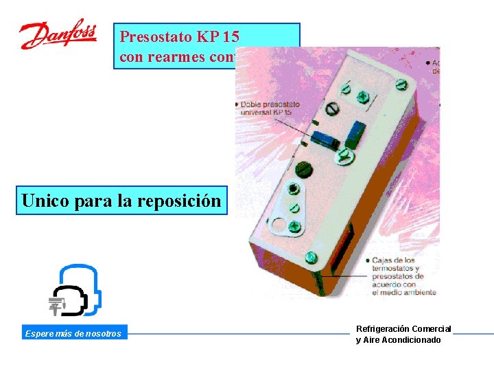 Presostato KP 15 con rearmes convertibles Unico para la reposición Espere más de nosotros