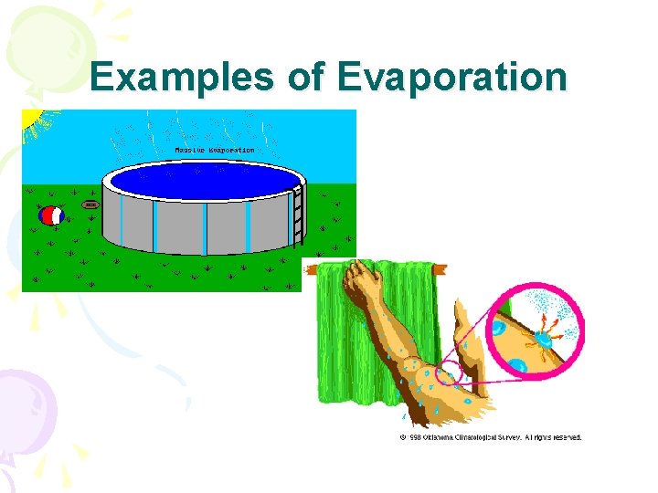 Examples of Evaporation 