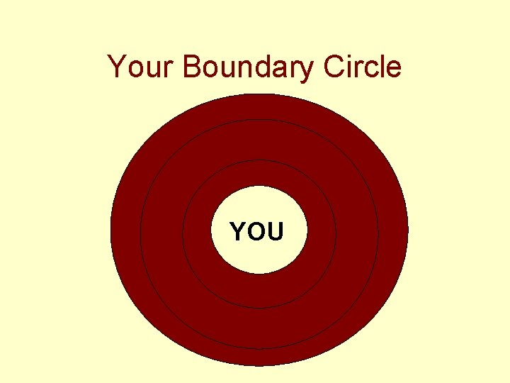 Your Boundary Circle YOU 