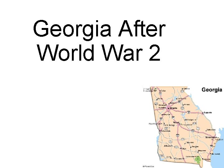 Georgia After World War 2 