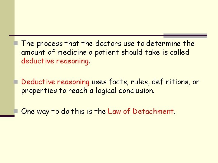 n The process that the doctors use to determine the amount of medicine a