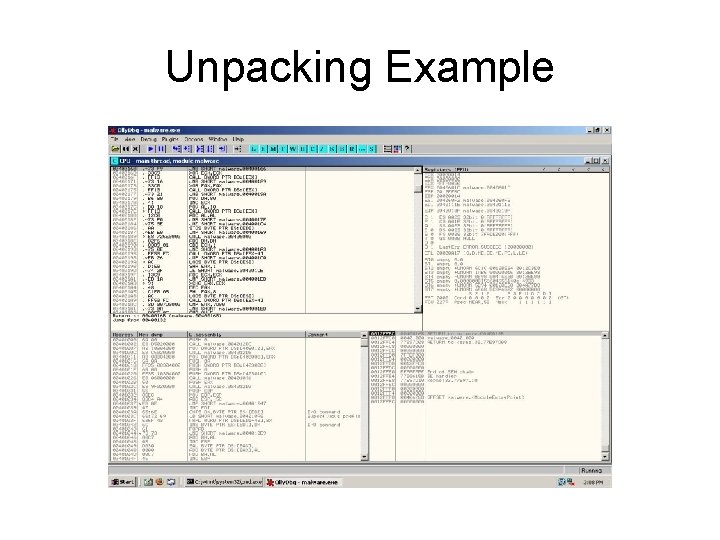 Unpacking Example Unpacking Example