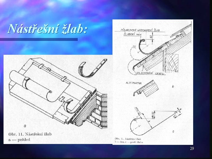 Nástřešní žlab: 29 