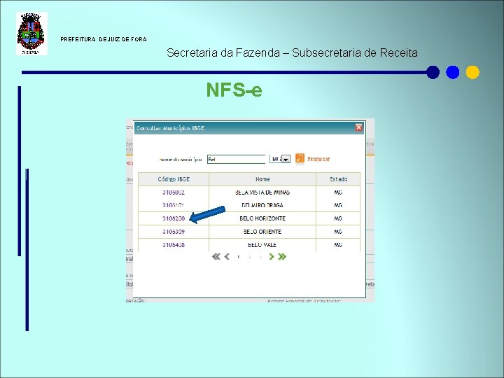  PREFEITURA DE JUIZ DE FORA Secretaria da Fazenda – Subsecretaria de Receita NFS-e