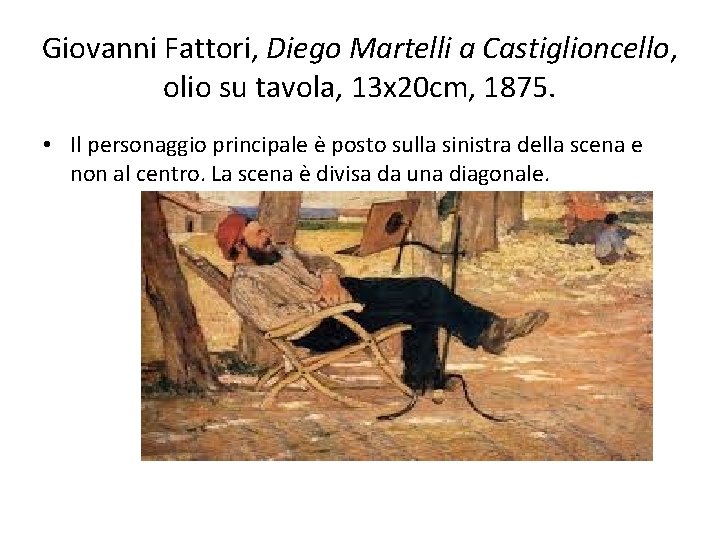 Giovanni Fattori, Diego Martelli a Castiglioncello, olio su tavola, 13 x 20 cm, 1875.