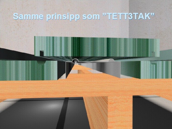 Samme prinsipp som ”TETT 3 TAK” 