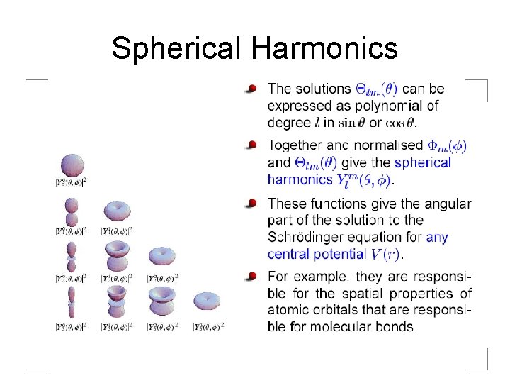 Spherical Harmonics 