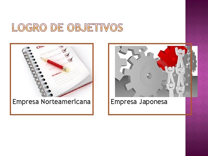 Empresa Norteamericana Empresa Japonesa Empresa Norteamericana Empresa Japonesa