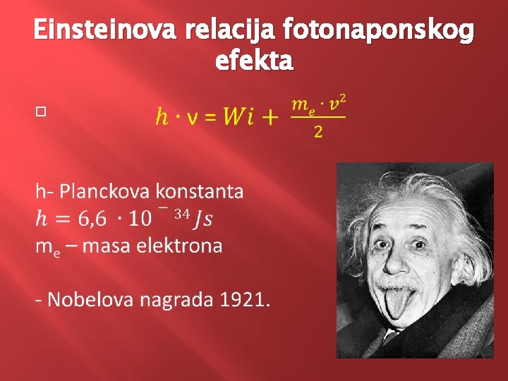 Einsteinova relacija fotonaponskog efekta 