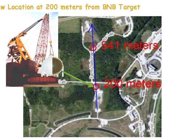 ew Location at 200 meters from BNB Target ew Location at 200 meters from BNB Target