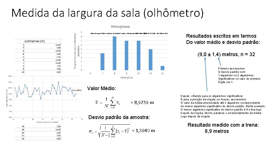 Medida da largura da sala (olhômetro) https: //support. office. com/en-us/article/Create-a-histogram-b 6814 e 9 e-5860