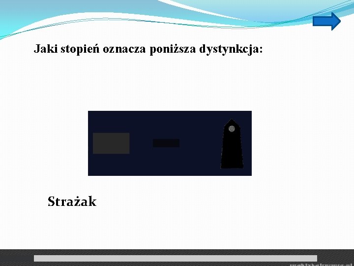  Jaki stopień oznacza poniższa dystynkcja: Strażak 