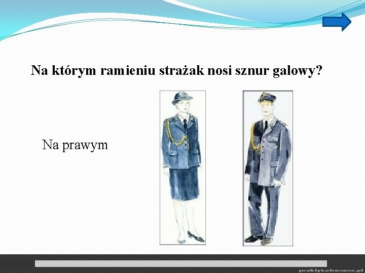 Na którym ramieniu strażak nosi sznur galowy? Na prawym Na którym ramieniu strażak nosi sznur galowy? Na prawym