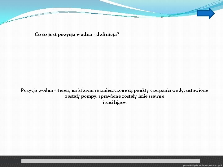 Co to jest pozycja wodna - definicja? Pozycja wodna – teren, na którym rozmieszczone