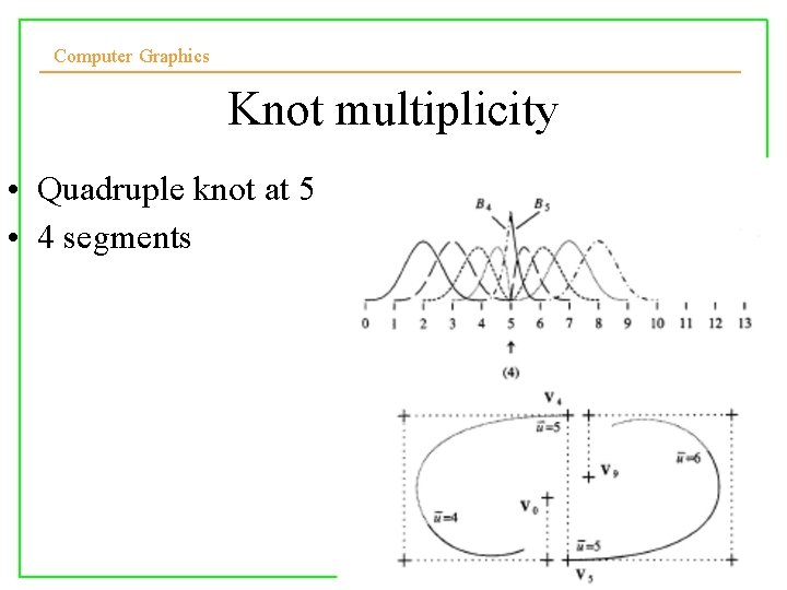 Computer Graphics Knot multiplicity • Quadruple knot at 5 • 4 segments 
