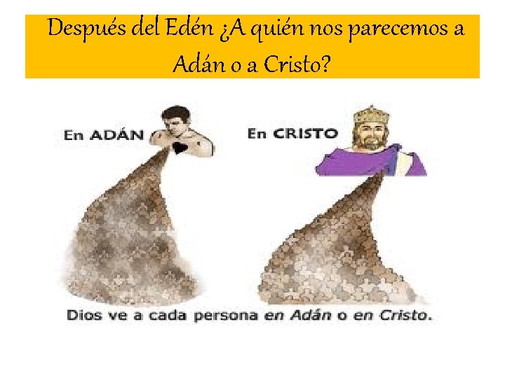  Después del Edén ¿A quién nos parecemos a Adán o a Cristo? 